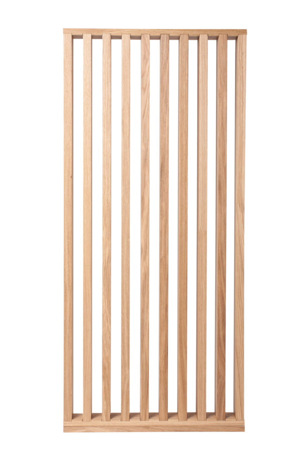 Ažūrinė sienelė iš 26 mm pločio x 60 mm gylio tašelių, su 34 mm tarpu - Image 2