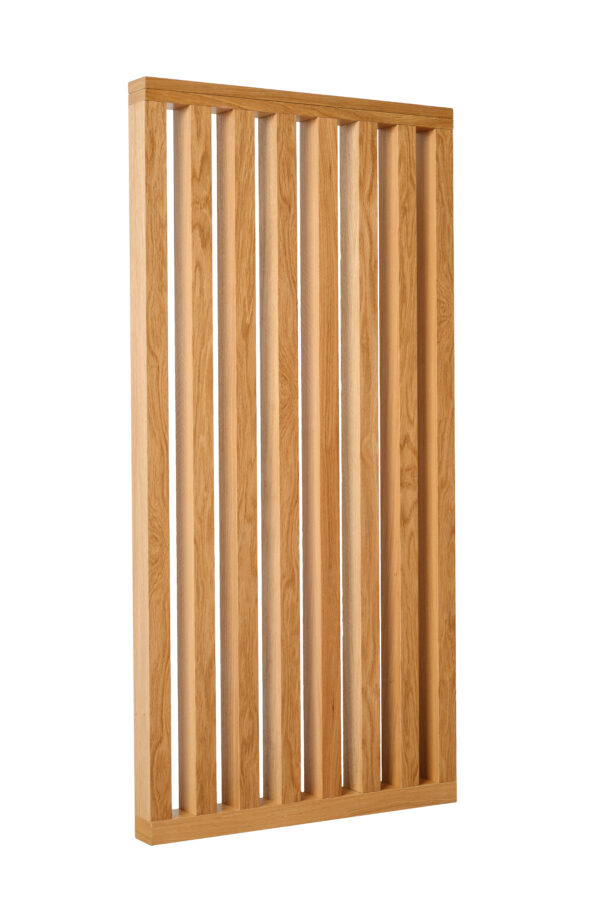 Ažūrinė sienelė iš 40 mm pločio x 60 mm gylio tašelių, su 40 mm tarpu - Image 4