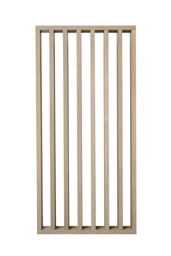 Ažūrinė sienelė iš 26 mm pločio x 100 mm gylio tašelių, su 54 mm tarpu - Image 4