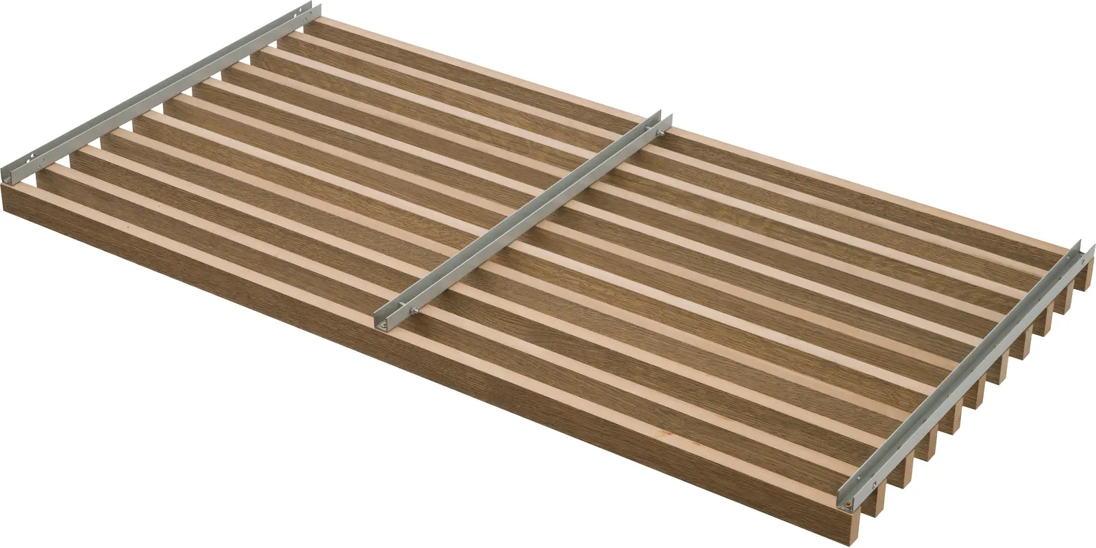 Ažūrinės pakabinamos lubos iš 20 mm pločio x 40 mm gylio tašelių, su 40 mm tarpu - Image 2